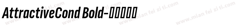 AttractiveCond Bold字体转换
